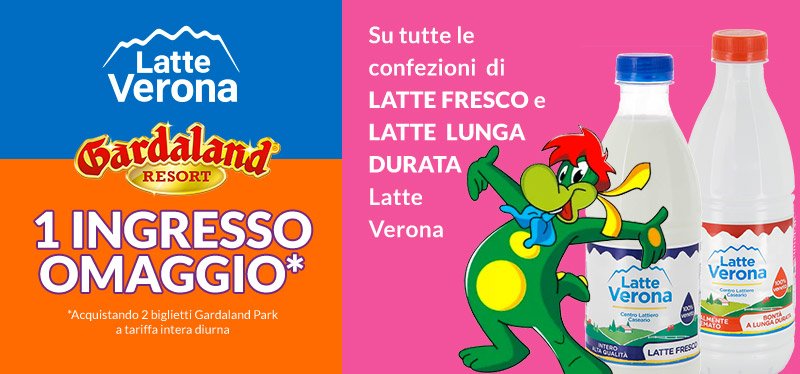 Vinci Gardaland con Latte Verona 2023
