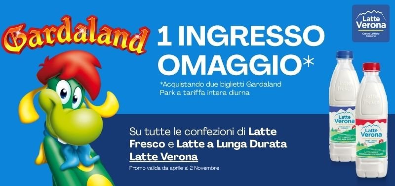 Vinci Gardaland con Latte Verona 2025